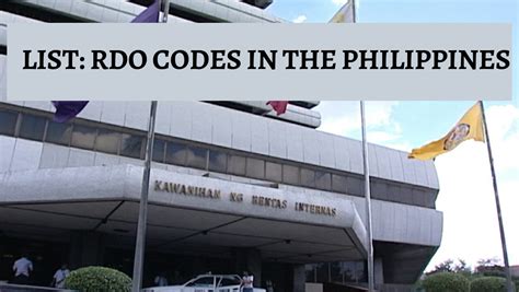 bir office tanza, cavite|BIR RDO Codes 2024: Updated List of Revenue District Offices.